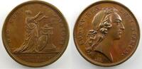 Coins of Lorraine bronze Metz Médailles diverses F. Marteau Convalescence du Roi Louis XV à Metz médaille en bronze 41mm août 1744 SUP -