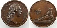 Coins of Lorraine bronze Metz Médailles diverses F. Marteau/B. Duvivier Médaille en bronze Maladie du Roi Louis XV à Metz août 1744 SUP/FDC -