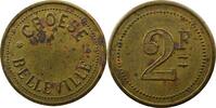 Emergency coins and tokens BELLEVILLE (54) CROESE 2 F Laiton, rond TTB -
