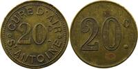 Emergency coins and tokens NANCY (54) Cure d'air, St Antoine 20 c Laiton, rond TTB -
