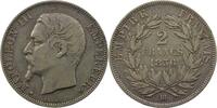 Coins of France 1793-1959 2 Francs 2 Francs G.523 Napoléon III tête nue 1856 BB (Strasbourg) TB+/TTB -