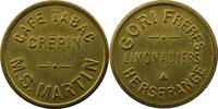 Emergency coins and tokens MONT-SAINT-MARTIN (54) Café Tabac CREPIN / GORI Fr Limonadiers HERSERANGE SVI Laiton, rond SUP/FDC -