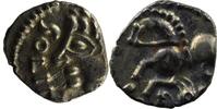 Celtic coins Denier Leuques LEUQUES (région de Toul) Denier ou quinaire en argent SOLIMA, var. 2 à la tête stylisée SUP -