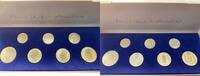 Luxembourg coins Jean (1964-2000) Monnaies courantes Série de 7 pièces en argent, flans polis 1980 FDC -