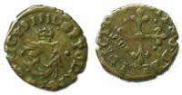 Royal coins of France Liard Henri III (1574-1589) Duplessy 1148 Liard au Dauphin, 1er type ? Z (Grenoble) TB+ -