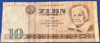 DDR 10 Mark 10 Mark der DDR Banknote -