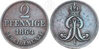 Braunschweig-Calenberg-Hannover 2 Pfennige Hannover Georg V. 1851-1866 -