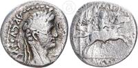 Römische Kaiserzeit Denar Kaiser Augustus Denarius - Lugdunum - Lyon - Caesar beritten -