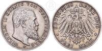 Württemberg 3 Mark 3 Reichsmark König Wilhelm II (1891 bis 1918) -