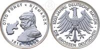 BRD Silbermedaille Otto Fürst v. Bismarck 1815-1898 -