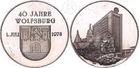 BRD Silbermedaille 40 Jahre Wolfsburg -