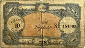 Great-Britain ten cents token money prisoners of war camps Italian Somaliland -