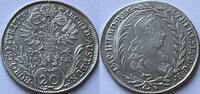 Austria twenty kreuzer Maria Theresia (1740-1780) superbe! -
