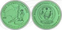 Ruanda 500 RWF Ruanda 500 RWF 2008 BU OVP Niob grün Olympia Peking - Seitpferd -