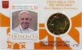 Vatikan 50 Cent Vatikan 50 Cent 2016 OVP Papst Franziskus Coincard 12 mit Briefmarke -