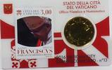 Vatikan 50 Cent Vatikan 50 Cent 2016 OVP Papst Franziskus Coincard 13 mit Briefmarke -