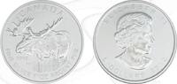 Kanada 5 Dollar Kanada 5 Dollar 2012 Silber 1 oz (31,10 gr.) Canadian Wildlife - Elch -