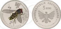 Deutschland 5 Euro BRD 5 Euro 2024 F (Stuttgart) vz-st Wunderwelt Insekten - Hainschwebfliege -