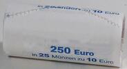 Deutschland 25x 10 Euro (Rolle) Deutschland 25x 10 Euro 2025 A (Berlin) st Originalrolle OVP - THW -