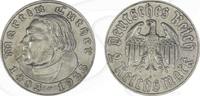 Drittes Reich 2 Reichsmark Drittes Reich 2 RM 1933 A ss 450. Geburtstag Martin Luther -