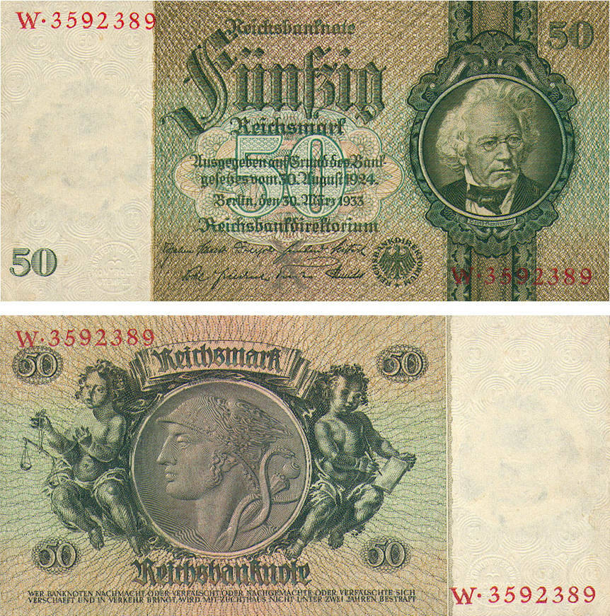 50 reichsmark 50 reichsmark - reichsdruckerei 30.3.