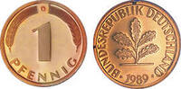 Deutschland 1 Pfennig 1989 Deutschland circuliert 2.51 元 含增值税 ＋  82.84 元 运费