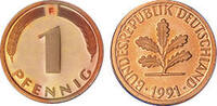 Deutschland 1 Pfennig 1991 Deutschland circuliert 2.51 元 含增值税 ＋  82.84 元 运费