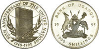 Uganda 1.000 Shillings 1995 Uganda Polierte Platte 146.43 元 含税 ＋  82.84 元 运费