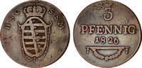 Sachsen-Coburg-Saalfeld, Herzogtum 3 Pfennig Sachsen-Coburg-Saalfeld, Herzogtum -