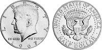 USA 1/2 Dollar 1967 USA vorzüglich 47.69 元 含税 ＋  82.84 元 运费