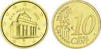 San Marino 10 Cent 2002 San Marino bankfrisch 242.65 元 含增值税 ＋  82.84 元 运费