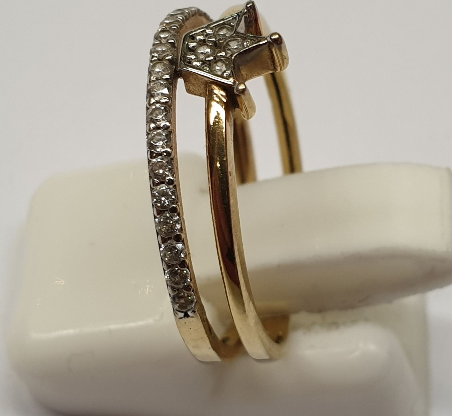 8k 333er gold ring goldring damenring gelbgold krone