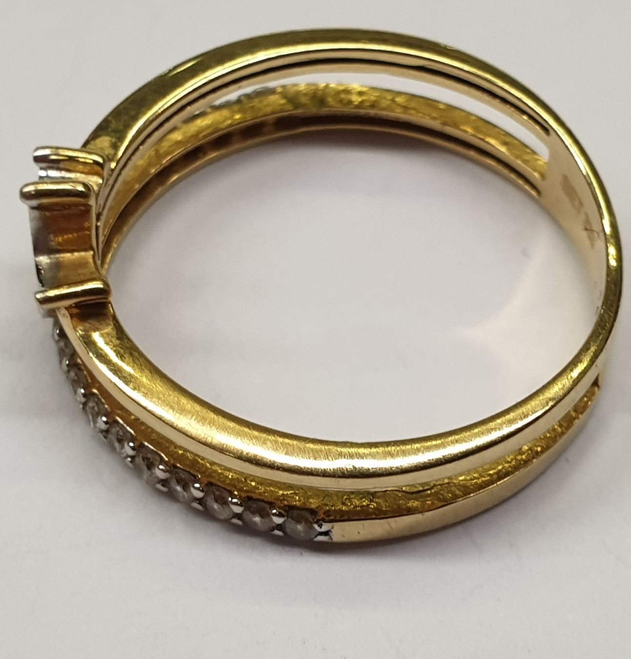 8k 333er gold ring goldring damenring gelbgold krone