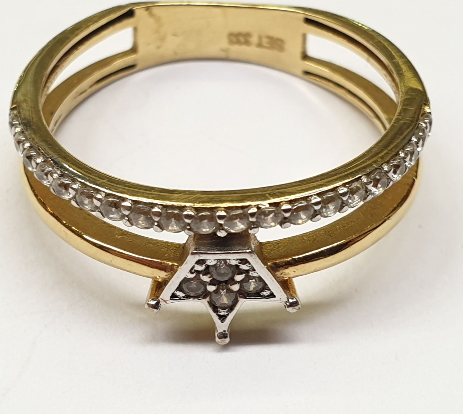 8k 333er gold ring goldring damenring gelbgold krone