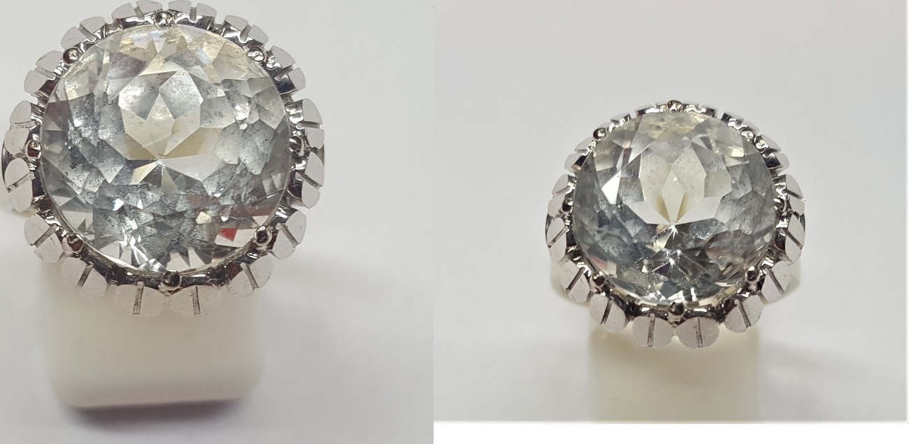 14k 585 weigold gold ring aquamarin goldring