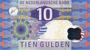 Niederlande 10 Gulden Geldschein Banknote Tien Gulden -