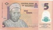 Nigeria 5 Naira Geldschein Banknote Alhaji Sir Abubakar Tafawa Balewa -