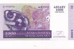 Madagaskar 1000 Ariary Geldschein Banknote Madagascar Iray Alina Madagasikara -