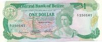 Belize 1 Dollar Geldschein Banknote -