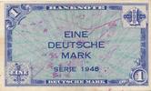 Bank deutscher Länder Eine Deutsche Mark KN ohne,ohne Kenn-Bst. und Serie -