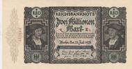Zwei Millionen Mark Reichsbanknote -