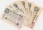 Deutschland Zwei Millionen Mark 7 Reichsbanknoten ohne KN -