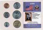 USA Dollar Satz KMS Münzensatz Kursmünzensatze 35. US-Präsident J.F. Kennedy Eingeschweißt -