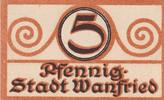 Wanfried 5 Pfennig Notgeld Hessen Nassau I 41.71 元 含税 ＋  83.41 元 运费