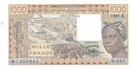 1000 Francs Banque Centrale des Etats Afrique de L´Ouest -