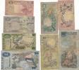 Ceylon Lot 4 versch.Banknoten 2-5-10-50 Rupees -