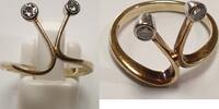   14K 585 bicolor Gold Ring Damenring Brillant Brillantring Goldring 0,0... 2,878.32 元 含税 ＋  125.51 元 运费