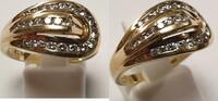   14K 585 Gelbgold Gold Ring Damenring Brillant Brillantring Goldring 0,... 6,610.09 元 含税 ＋  125.51 元 运费