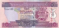 Solomon Islands 10 Dollars Geldschein Banknote -