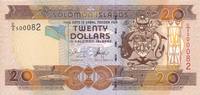 Solomon Islands 20 Dollars Geldschein Banknote -